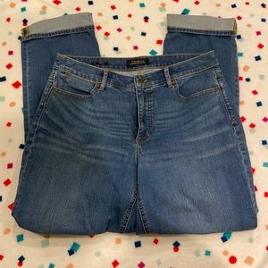 Talbots Curvy Straight Size 12 Blue Jeans